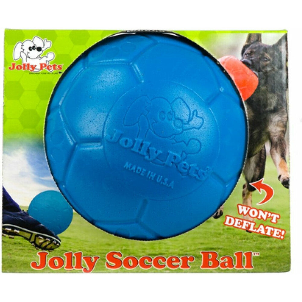 Jolly Soccer Ball Blauw (20 cm) – De Onverwoestbare Voetbal die NOOIT Lek Gaat!